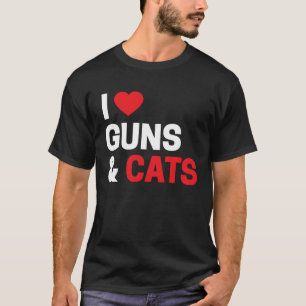 Katten Voor Mannen & Vrouwen Ik Hou Van Vuurwap T-shirt