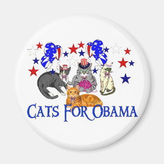 KATTEN VOOR OBAMA MAGNEET