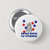 Katten voor Obama Ronde Button 5,7 Cm (Voorkant /achterkant)