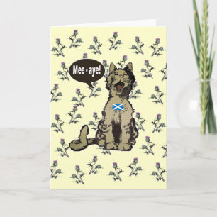 Katten voor Schotse Onafhankelijkheidsdag Kaart