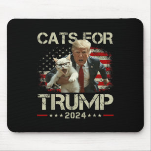 Katten voor Trump 2024 Grappige stem voor Trump - Muismat