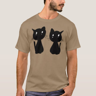 Katten Vrienden Dieren Leuke huisdier cartoon fami T-shirt