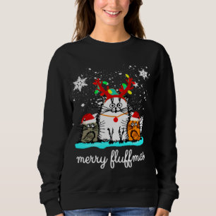 Katten Vrolijk Fluffmas grappig kerst Trui