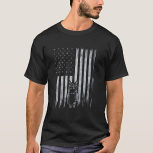 Katten VS Vlag Vuurwerk 4 juli Meowica Amerika T-shirt