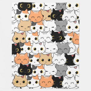 Katten wand 60x80 fleece deken