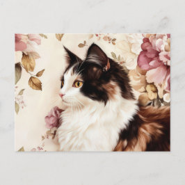 Katten Watercolor Ansichtkaart Briefkaart
