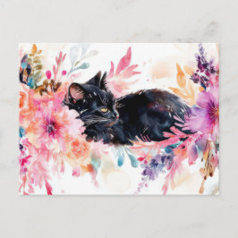 Katten Watercolor Ansichtkaart Briefkaart