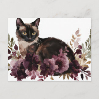 Katten Watercolor Ansichtkaart Briefkaart