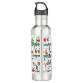 Katten Watermeloen eten Waterfles (Achterkant)