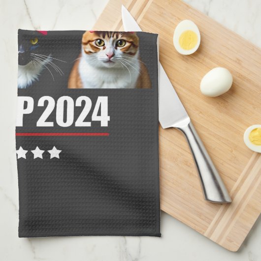 Katten weer veilig maken na verkiezing Maga Trump Theedoek (Quarter Fold)