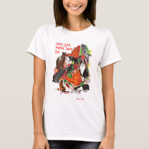 Katten willen gewoon lol hebben met Kerst T-shirt