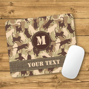 Katten Woestijn Camouflage Muismat