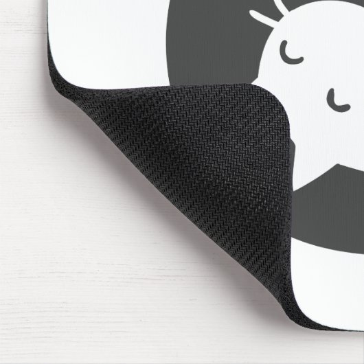 Katten yin en yang mandala - Kies achtergrondkleur Muismat (Hoek)