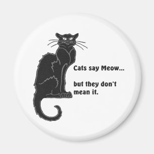 Katten zeggen miauw... Magneet