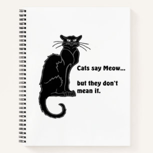 "Katten zeggen miauw..." Spiralen notitieboek