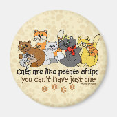 Katten zijn als aardappelchips magneet (Voorkant)