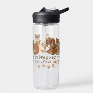 Katten zijn als chips Cute Waterfles