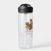 Katten zijn als chips Cute Waterfles (Voorkant)