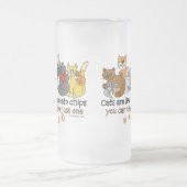 Katten zijn als chips matglas bierpul (Center)