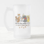 Katten zijn als chips matglas bierpul (Links)