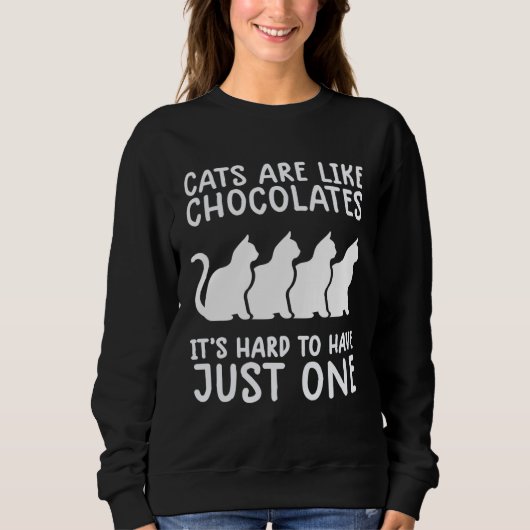 katten zijn als chocolade kat Kitty Trui (Voorkant)