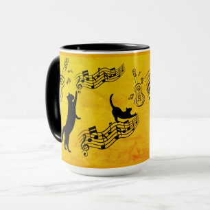 Katten zijn als muziek: Staven en gitaren gouden t Mok