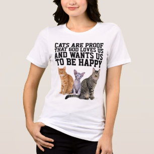 KATten ZIJN BEWIJS DAT GOD ONS LIEFT KAT T-SHIRT