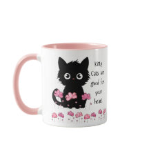 Katten zijn goed voor het hart, zwart kat