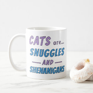 Katten zijn knuffels en kattenkwaad koffiemok