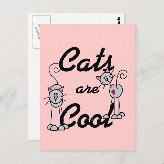 Katten zijn koolT-shirts en katten Briefkaart (Voorkant / Achterkant)