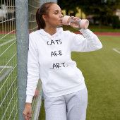 Katten zijn kunst Grappig Custom Modern Schattige  Hoodie