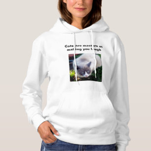 Katten zijn meesters om je te laten lachen hoodie