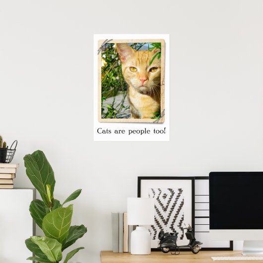 Katten zijn mensen te Poster! Poster (Thuiskantoor)