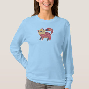 Katten zijn mijn favoriete lange mouwen dames T-sh T-shirt
