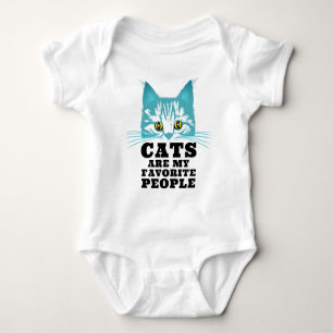 Katten zijn mijn favoriete sarcastische citaat met romper