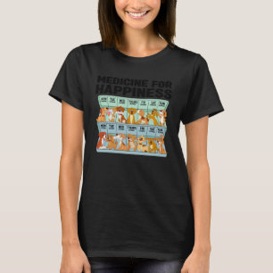 Katten zijn mijn medicijn voor geluk alledaagse ki t-shirt