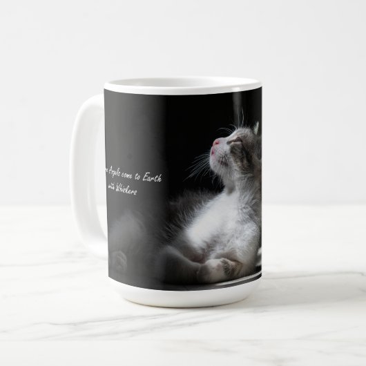 Katten zijn mok van engelen (Voorkant links)