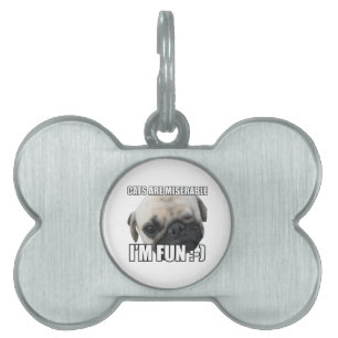 KATten ZIJN ONGELUKKIG IK BEN LEUK :-) MEME Huisdieren Naamplaatje