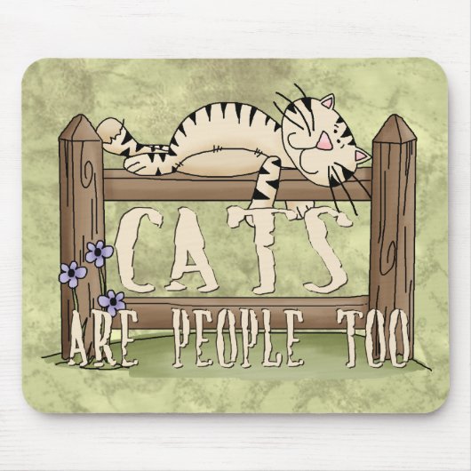 Katten zijn ook mensen muismat (Voorkant)
