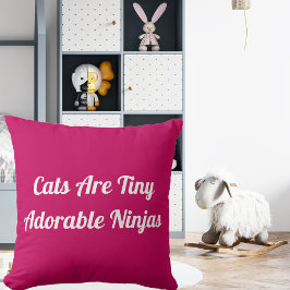 Katten zijn Schattig Ninjas gepersonaliseerde Quot Kussen