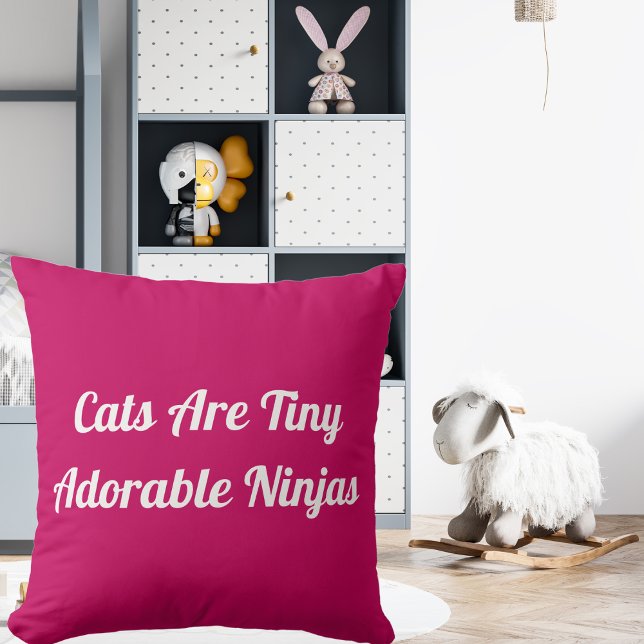 Katten zijn Schattig Ninjas gepersonaliseerde Quot Kussen (Creator heeft geüpload)