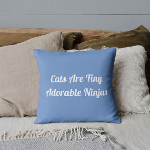 Katten zijn Schattige ninja's aanpassen korenbloem Kussen
