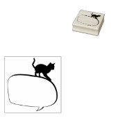 kattenballonjournaal 	rubberstempel (Gestempeld)