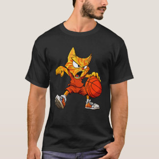 Kattenbasketbal T-shirt