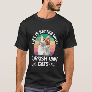 Kattenbezitter LEVENS IS BETER MET TURKSE VAN KATT T-shirt