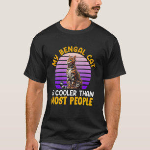 Kattenbezitter MIJN BENGAL KAT IS COOLER Leuk Vint T-shirt