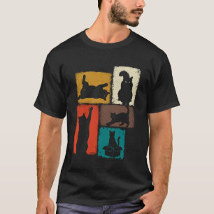 Kattenbezitter Vintage Collage Vader Moeder Katten T-shirt