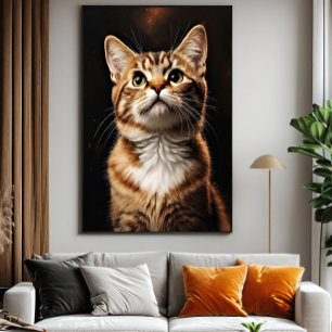Kattenblik Canvas Afdruk