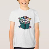 Kattenboek Tri-Blend Shirt (Voorkant)