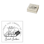 Kattenboek uit de bibliotheek van 	rubberstempel (Gestempeld)